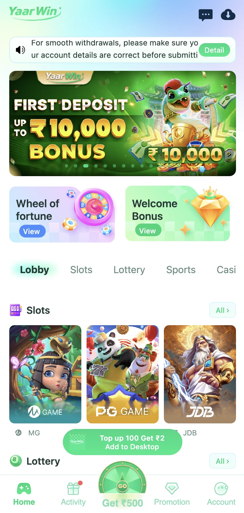 YaarWin App Installation Guide